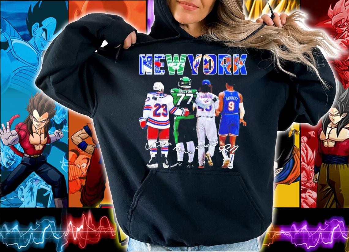 Men's New York sports teams Becton LeGroom Barrett signatures t-shirt hoodie