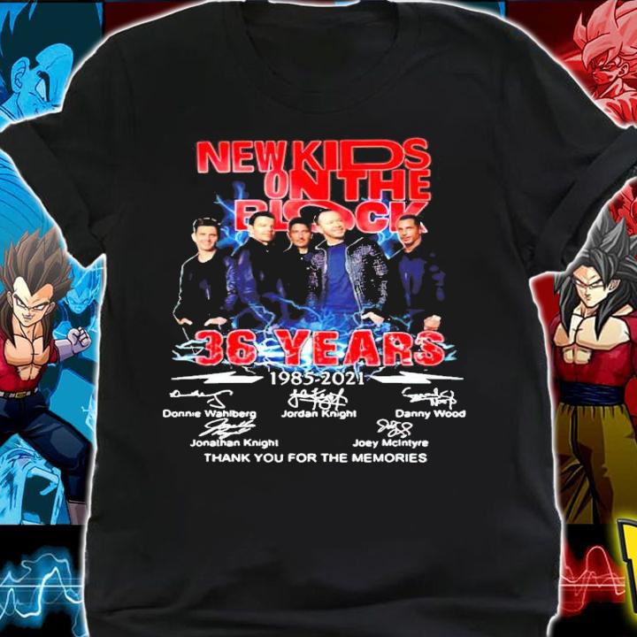 New Kids On The Block 36 years 1985-2021 signature shirt shirt