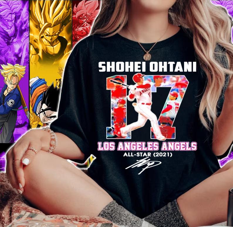 Shohei Ohtani Los Angeles Angels signature shirt woman shirt