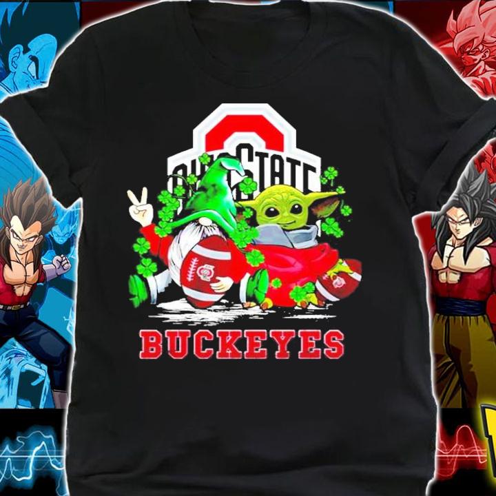 St.Patrick's day Gnome and Baby Yoda Ohio State Buckeyes shirt shirt