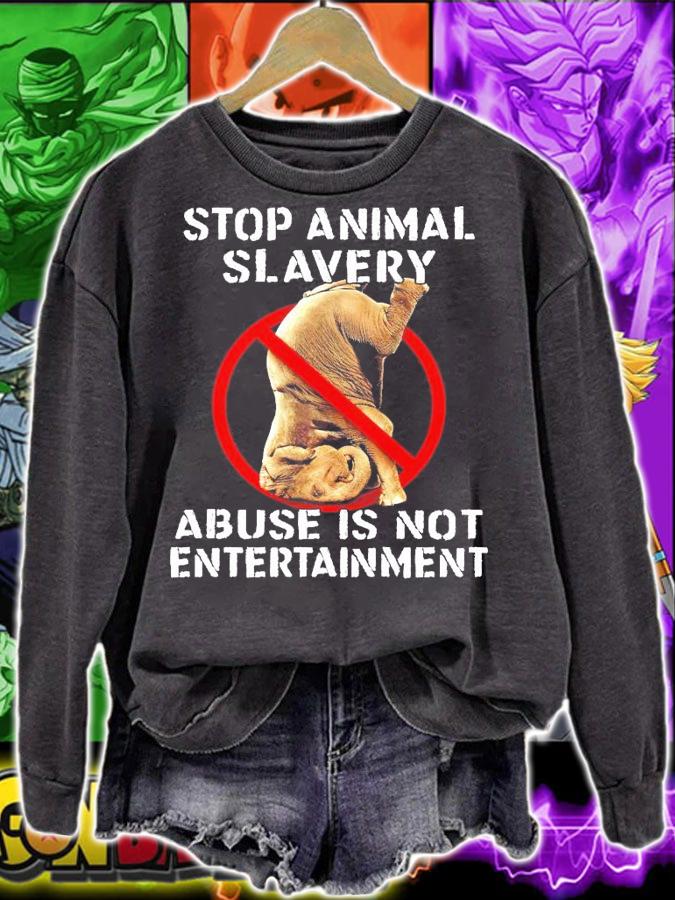 Stop animal slavery abuse is not entertainment shirt
