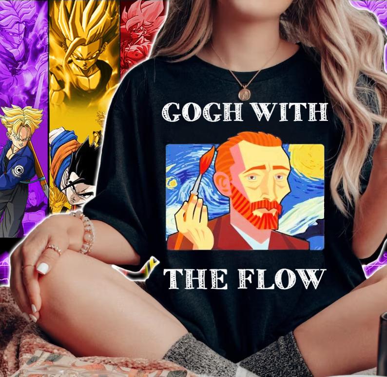 Van Gogh With The Flow t-shirt woman shirt