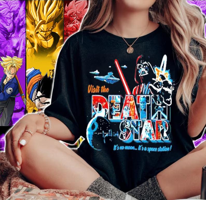Visit the Death Star it's no moon it's a space station shirt woman shirt