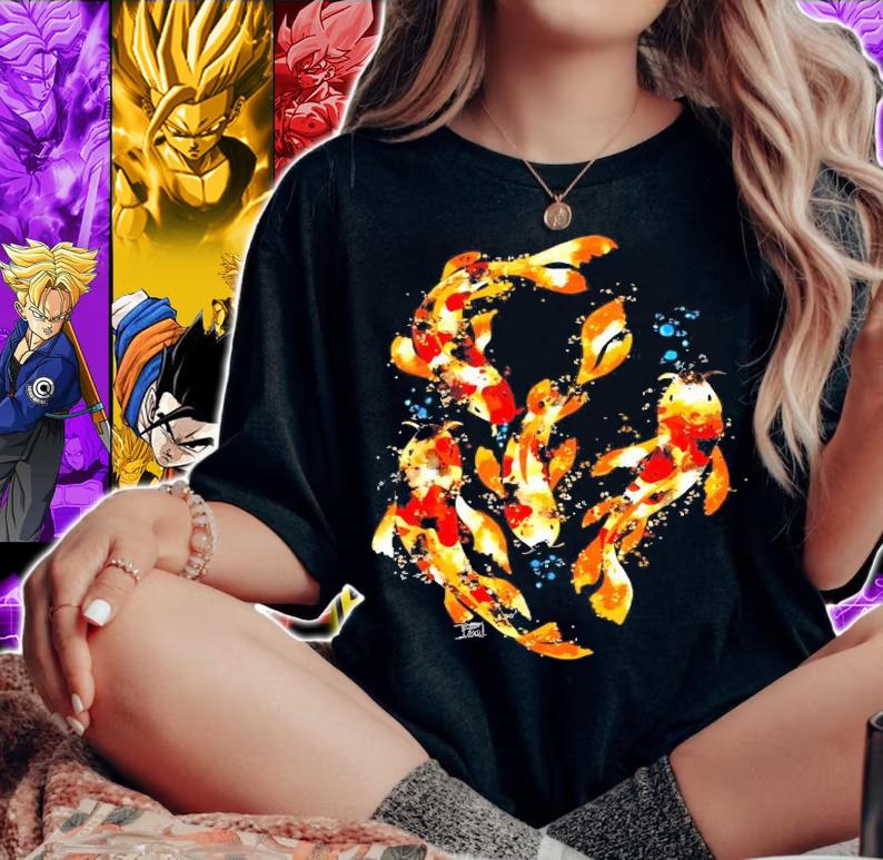 Watercolor Koi fish shirt woman shirt