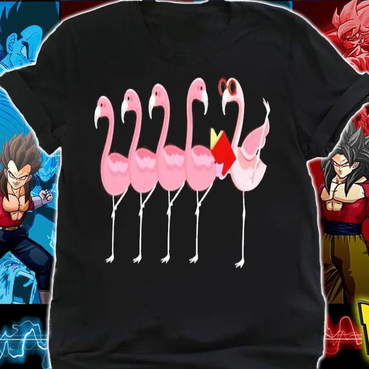 Flamingo reading book dancing shirt shirt