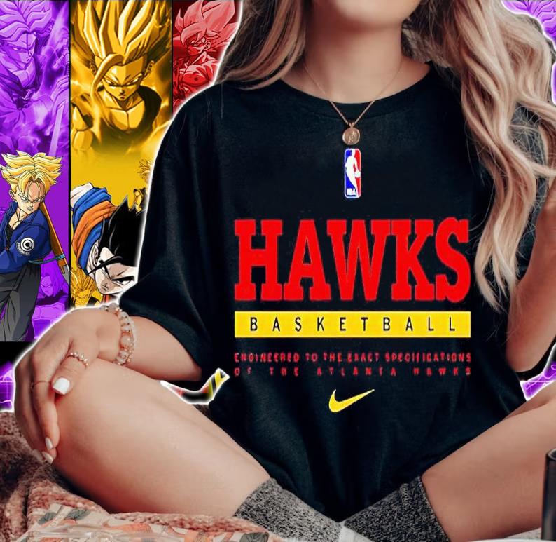 NBA Hawks Baseball engineered to the exact specifications of the Atlanta Hawks T-shirt
