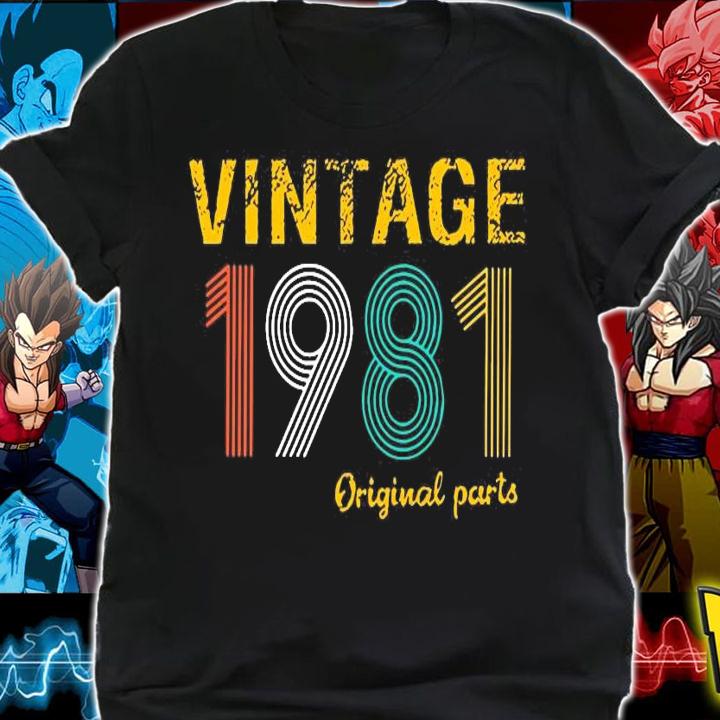 40th birthday gift vintage 1981 original parts shirt shirt