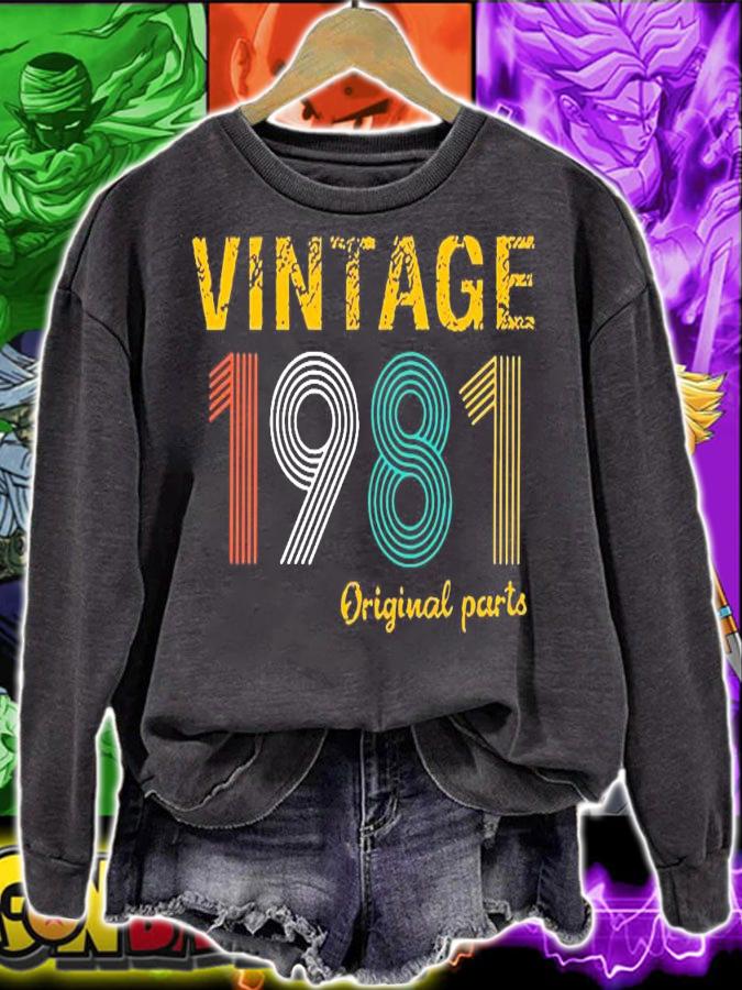 40th birthday gift vintage 1981 original parts shirt sweatshirt