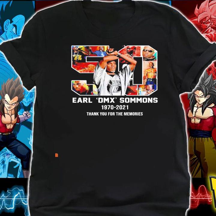 50 Earl DMX Simmons 1970 2021 thank you for the memories shirt shirt