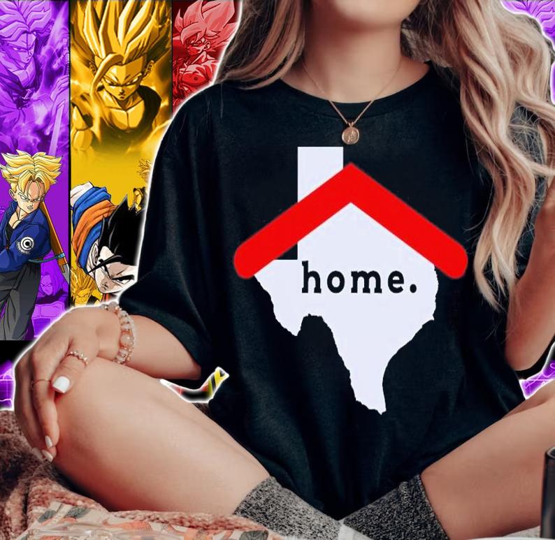 Home Shark Tank Texas map with home text shirt woman shirt