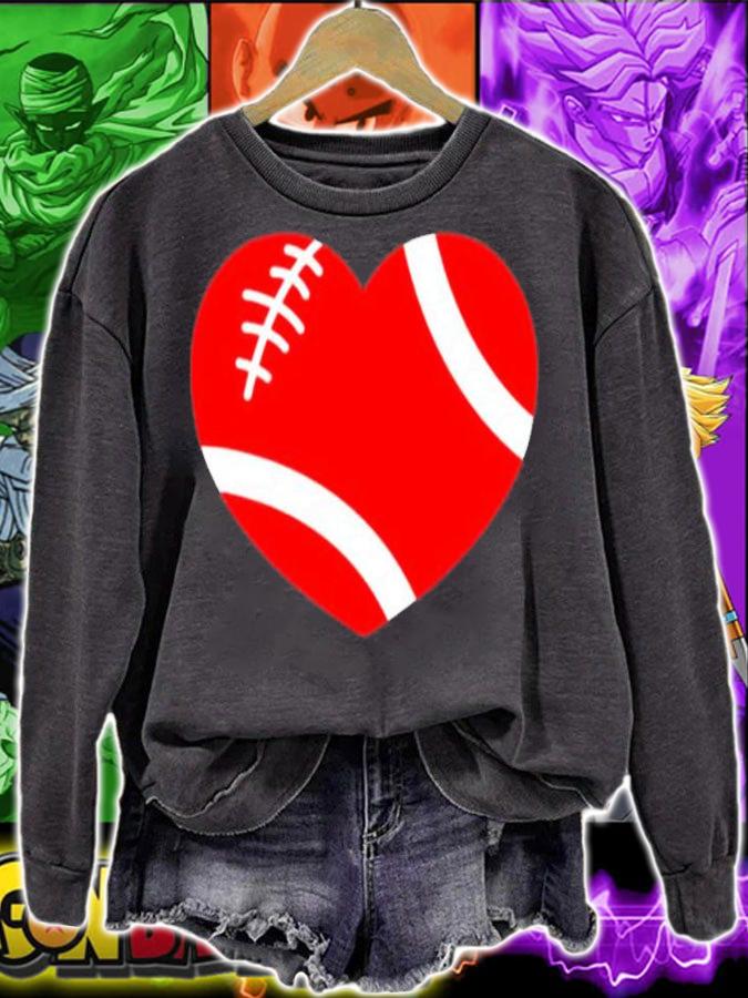 Valentines Day Football Red Heart shirt