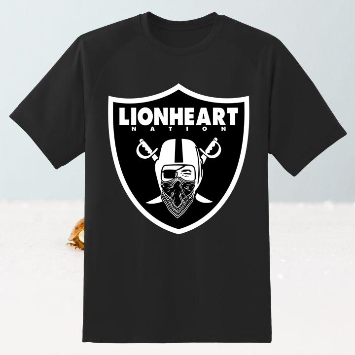 Los Angeles Raiders Football Lionheart Nation T-Shirt