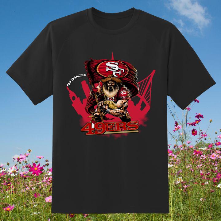 Official Jack Davis Hold San Francisco 49ers Flag T-Shirt