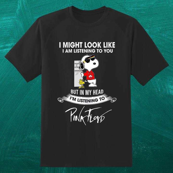Personalized Peanuts Snoopy And Woodstock Pink Floyd Dark Side Of The Moon T-Shirt