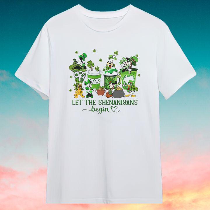 Mickey & Friends St. Patricks Day Let The Shenanigans Begin T-Shirt