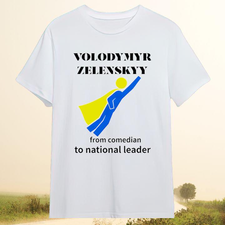 Volodymyr Zelensky From Comedian To National Leader Iconic T-Shirt