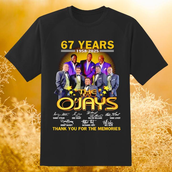 The O'Jays 67 Years 1958-2025 Thank You For The Memories T-Shirt