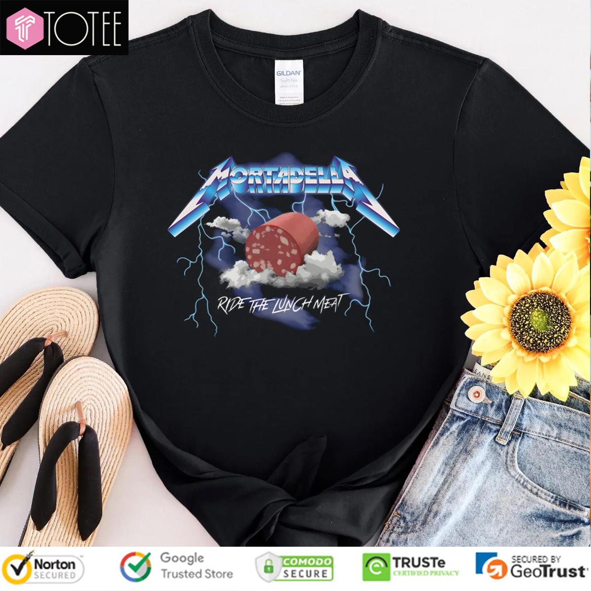 Ride The Lunch Meat Mortadella Funny Lovers Foodie T-Shirt