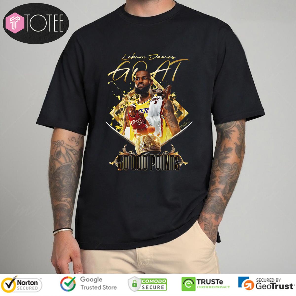 Lebron James Goat 50000 Points Shirt