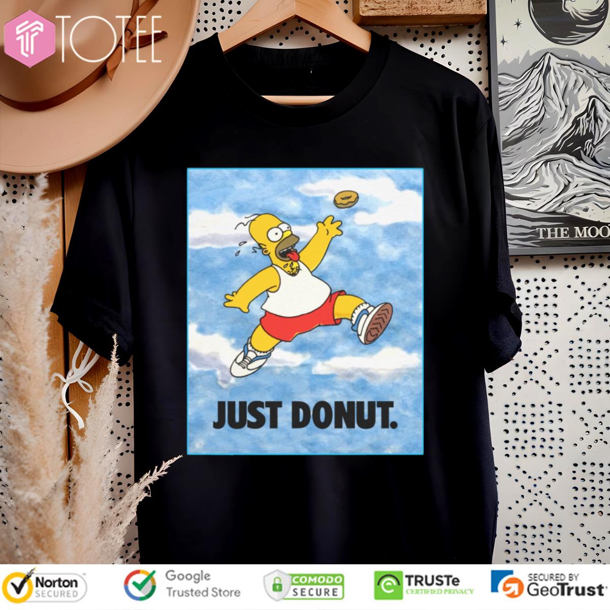 Homer Simpson Just Donut Jumpman Jordan Air Nike Just Do It T-Shirt
