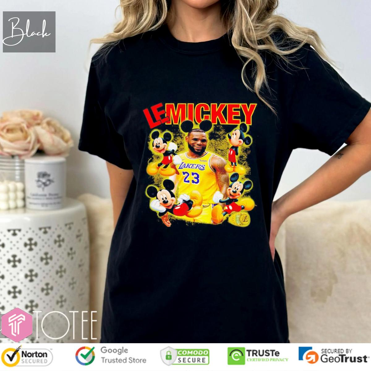 Lakers Lebron James 23 Disney Mickey Mouse T-Shirt