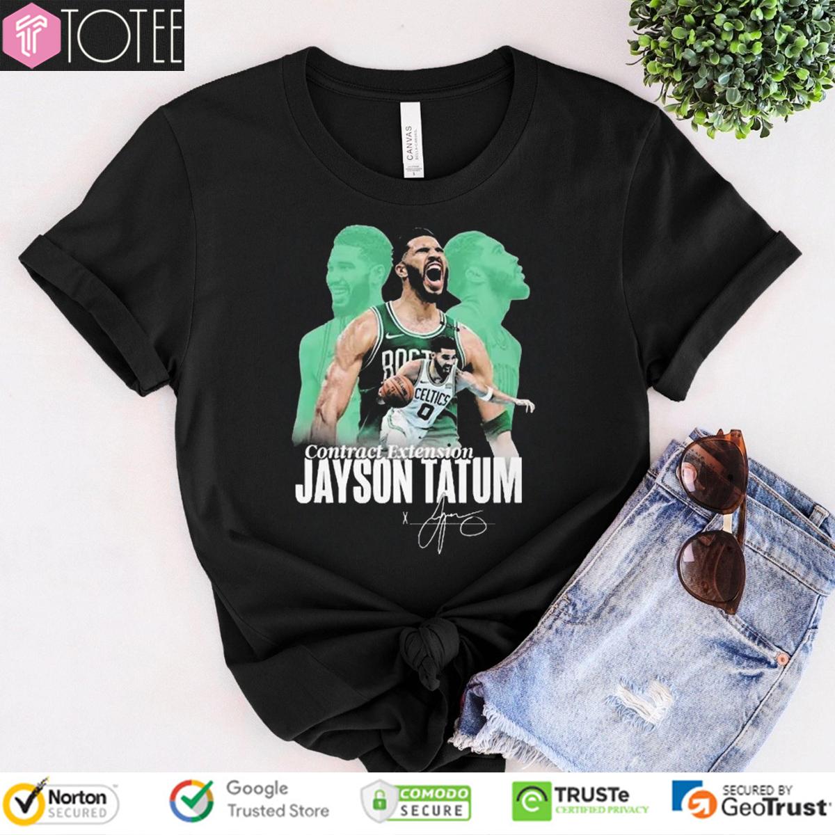 Contract Extension Jayson Tatum Boston Celtics Signature T-Shirt