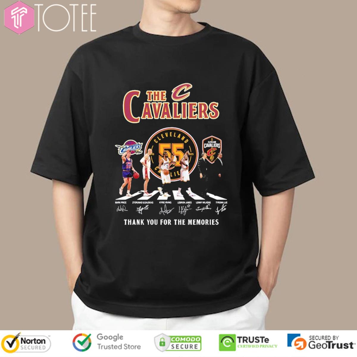 The Cleveland Cavaliers Abbey Road Signatures t-shirt