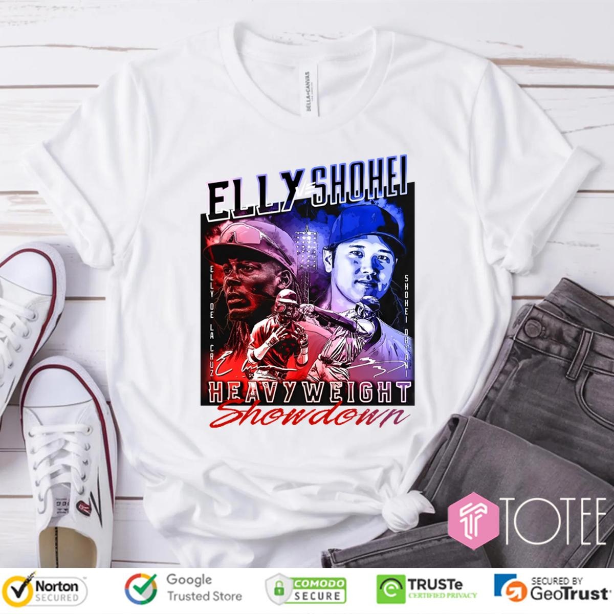 Elly De La Cruz Vs Shohei Ohtani Heavyweight Showdown Signatures T-shirt