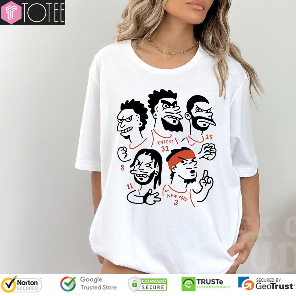 New York Knicks Players Caricatures t-shirt