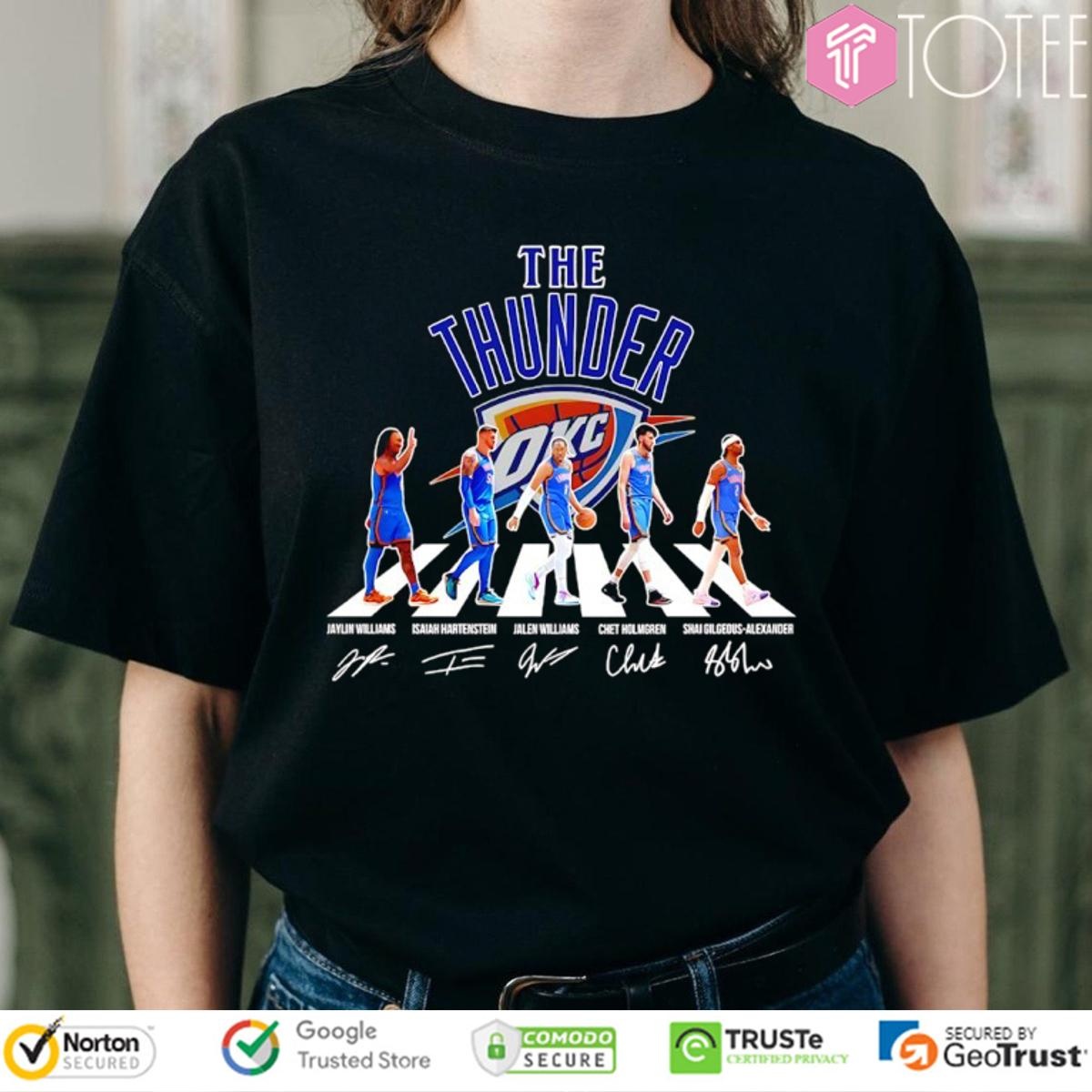 The Oklahoma City Thunder Abbey Road Signatures T-shirt