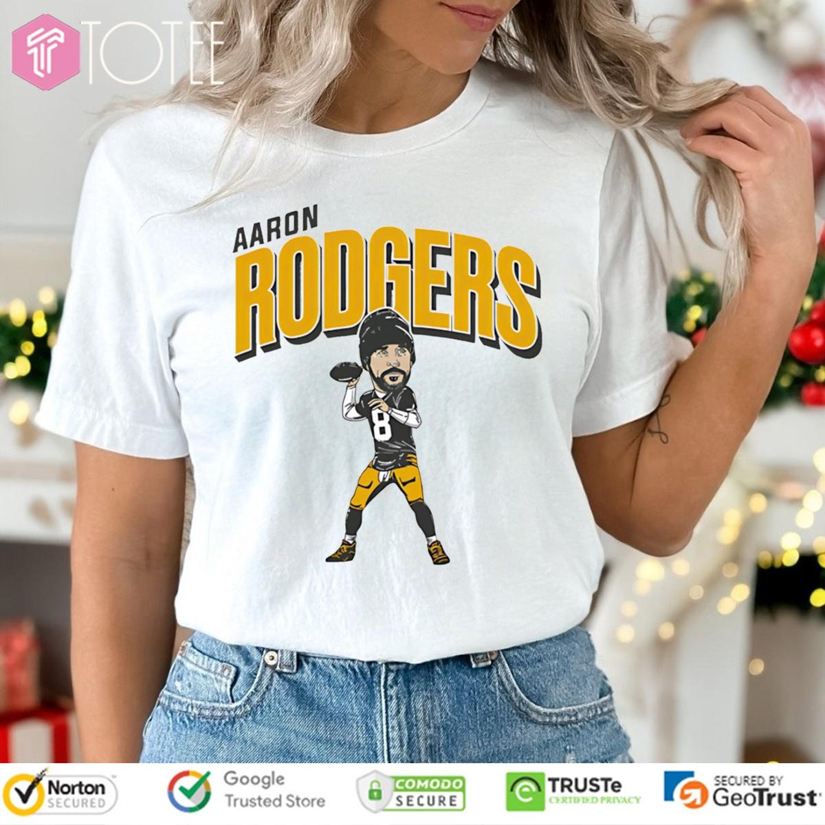 Pittsburgh Steelers Aaron Rodgers Caricature Cartoon T-shirt