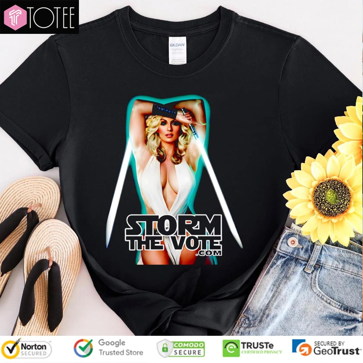 Storm The Vote Stormy Daniels Star Wars T-shirt