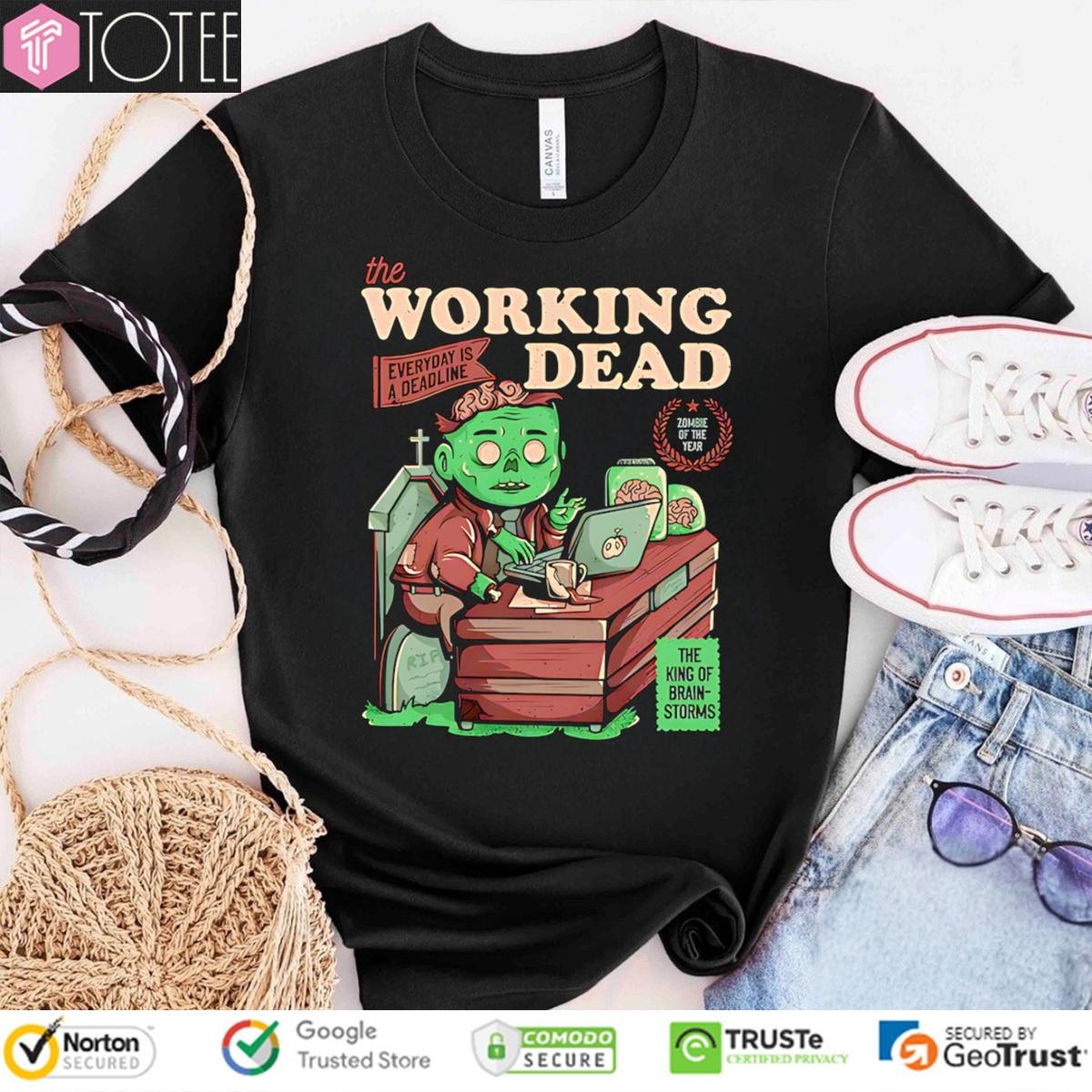 The Working Dead Parody The Walking Dead T-shirt
