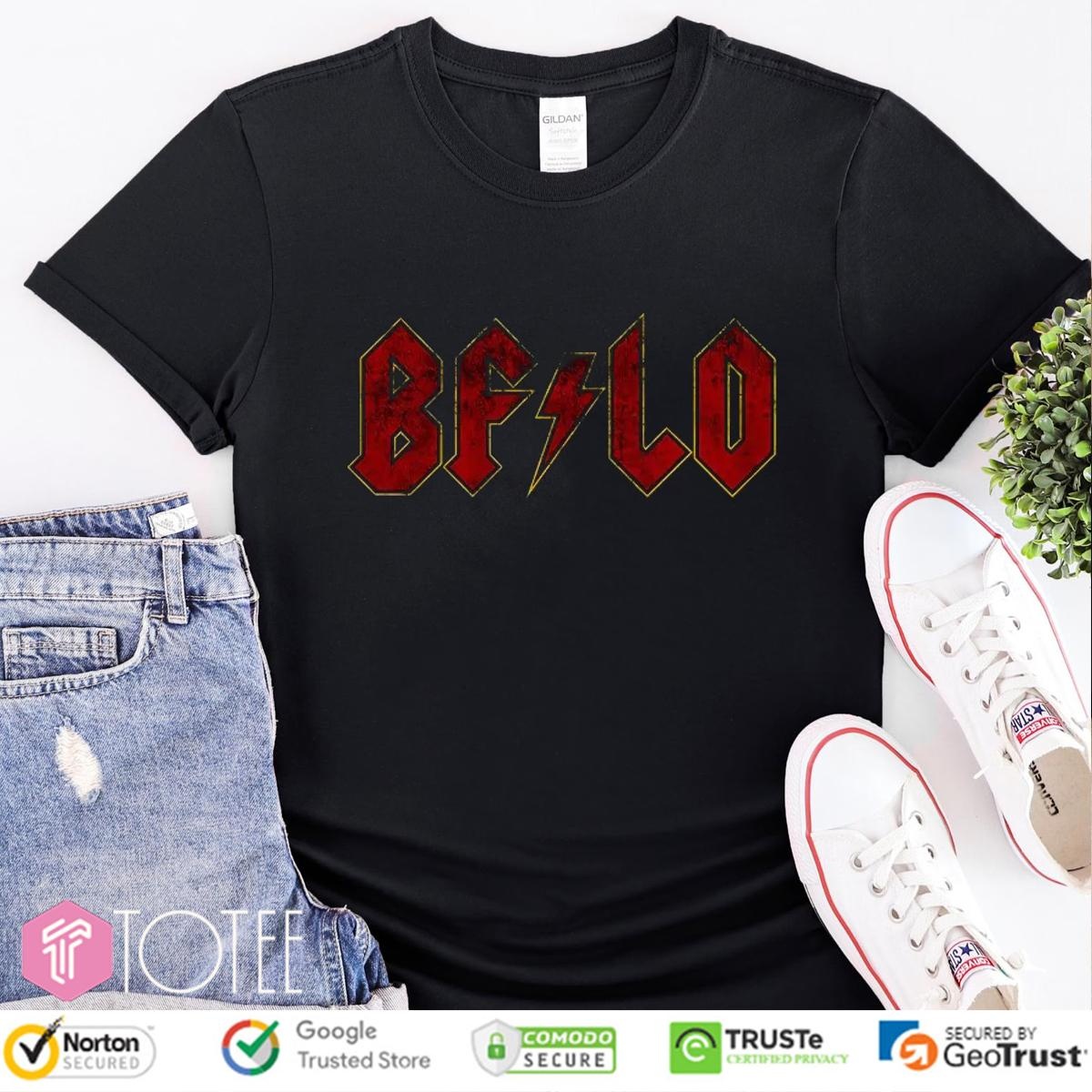Buffalo Rocks Parody Acdc Logo T-shirt