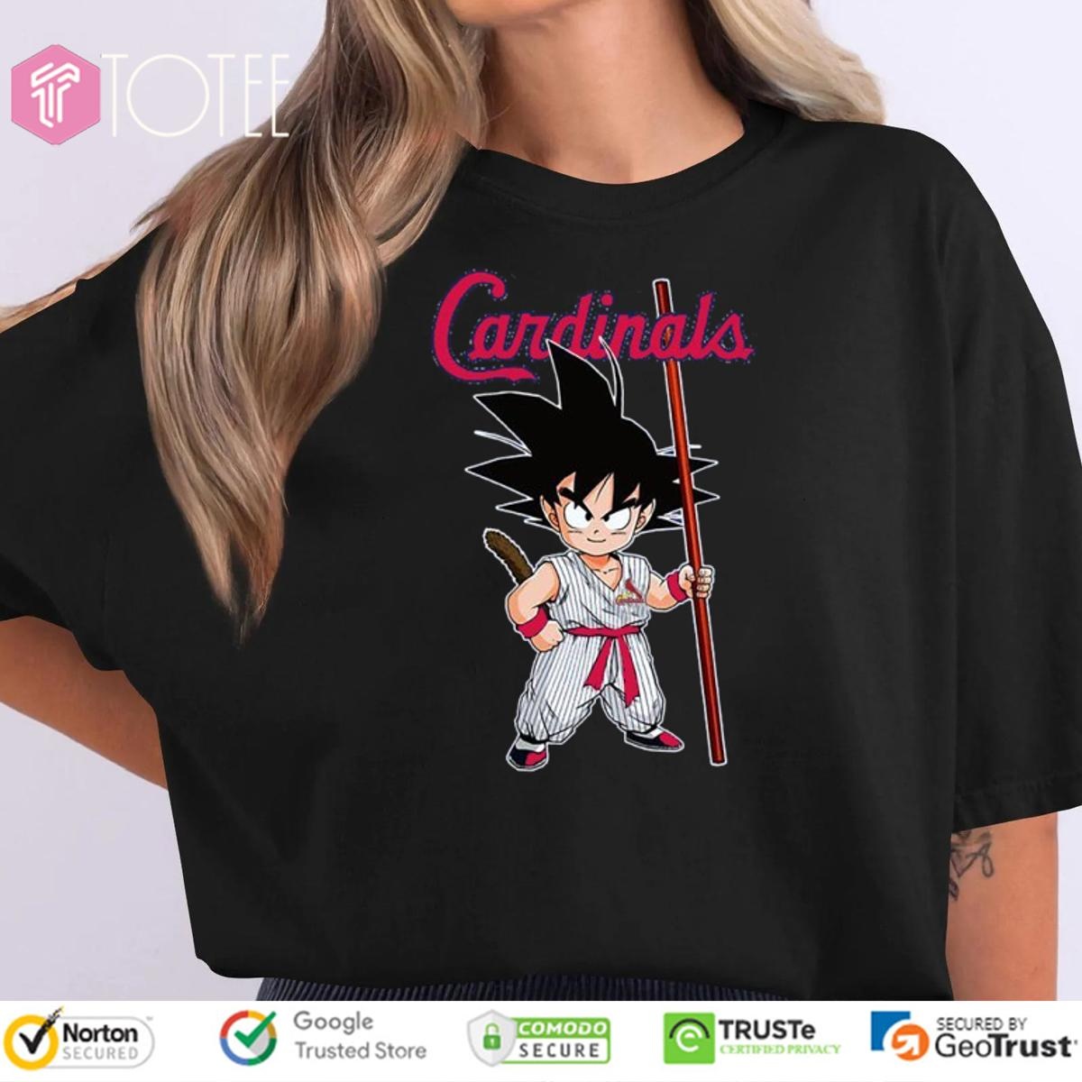 Dragon Ball Z Goku St. Louis Cardinals Baseball T-shirt