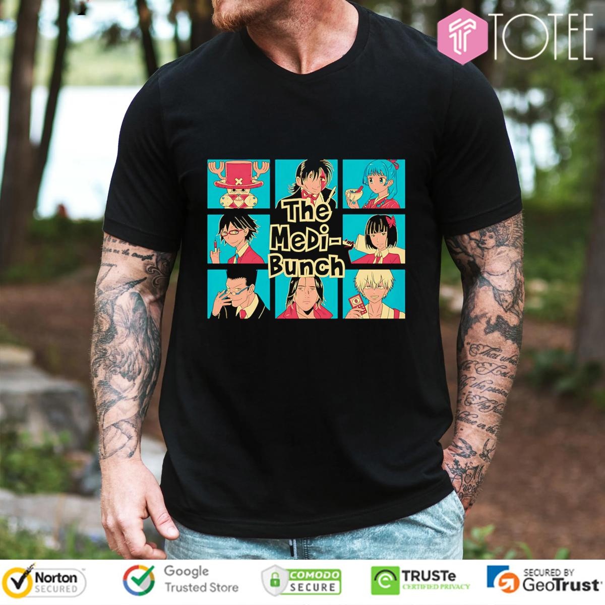 The Medi-Bunch Manga Characters T-shirt