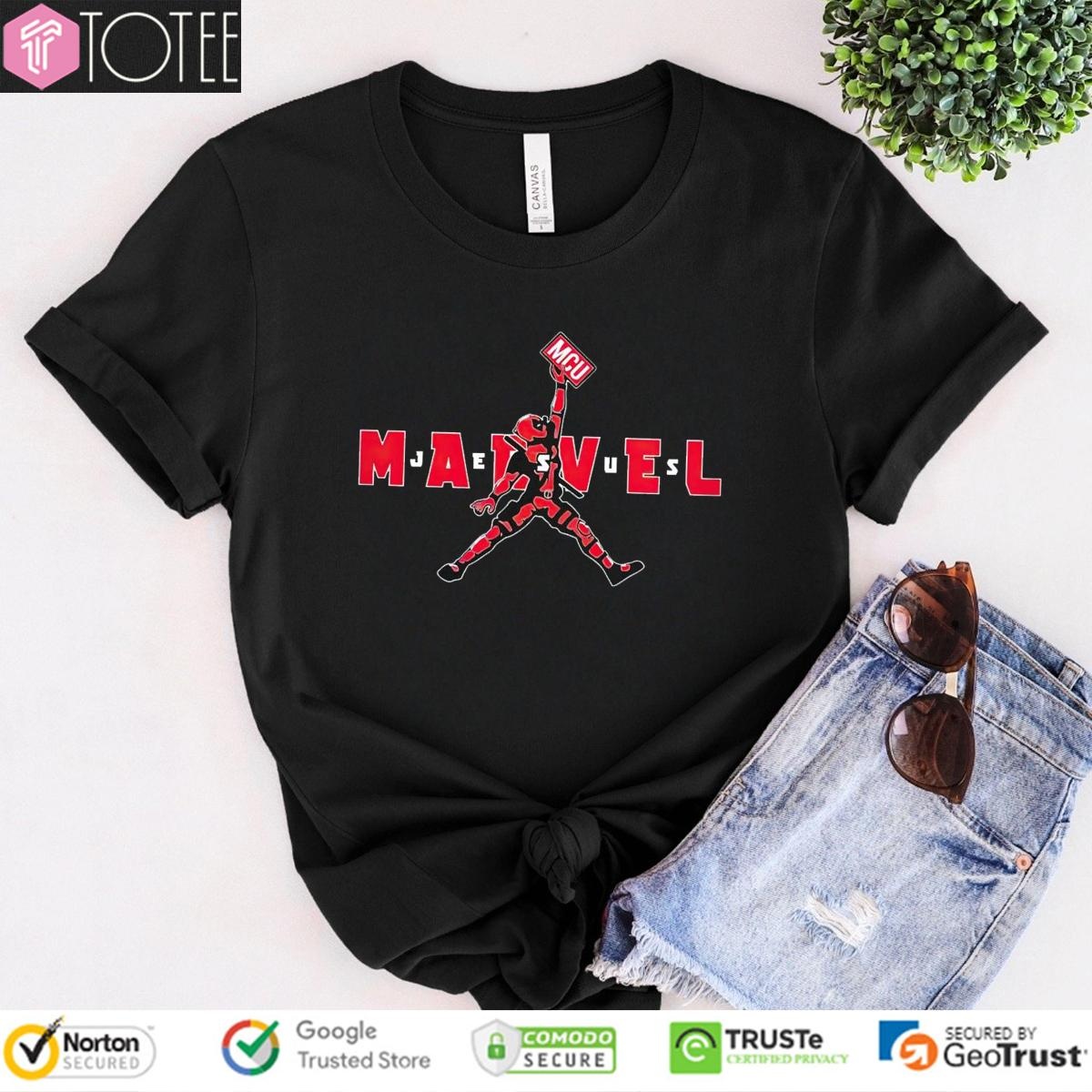 Marvel Air Deadpool Mcu Parody Air Jordan Jumpman Logo T-shirt