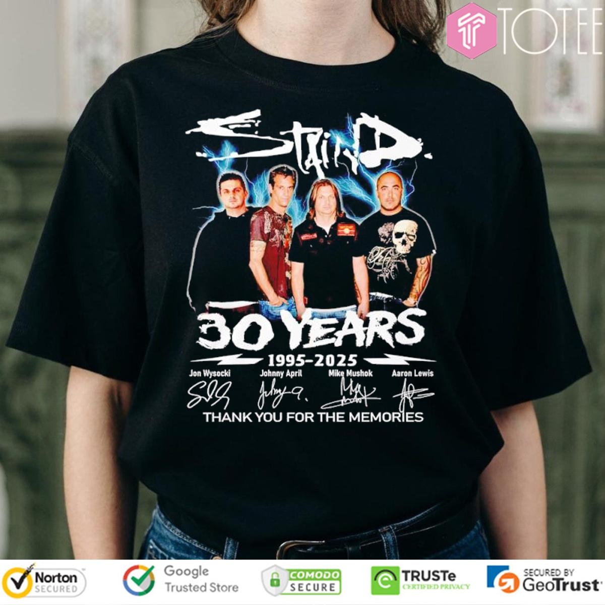 30 Years 1995-2025 Staind Signatures T-shirt