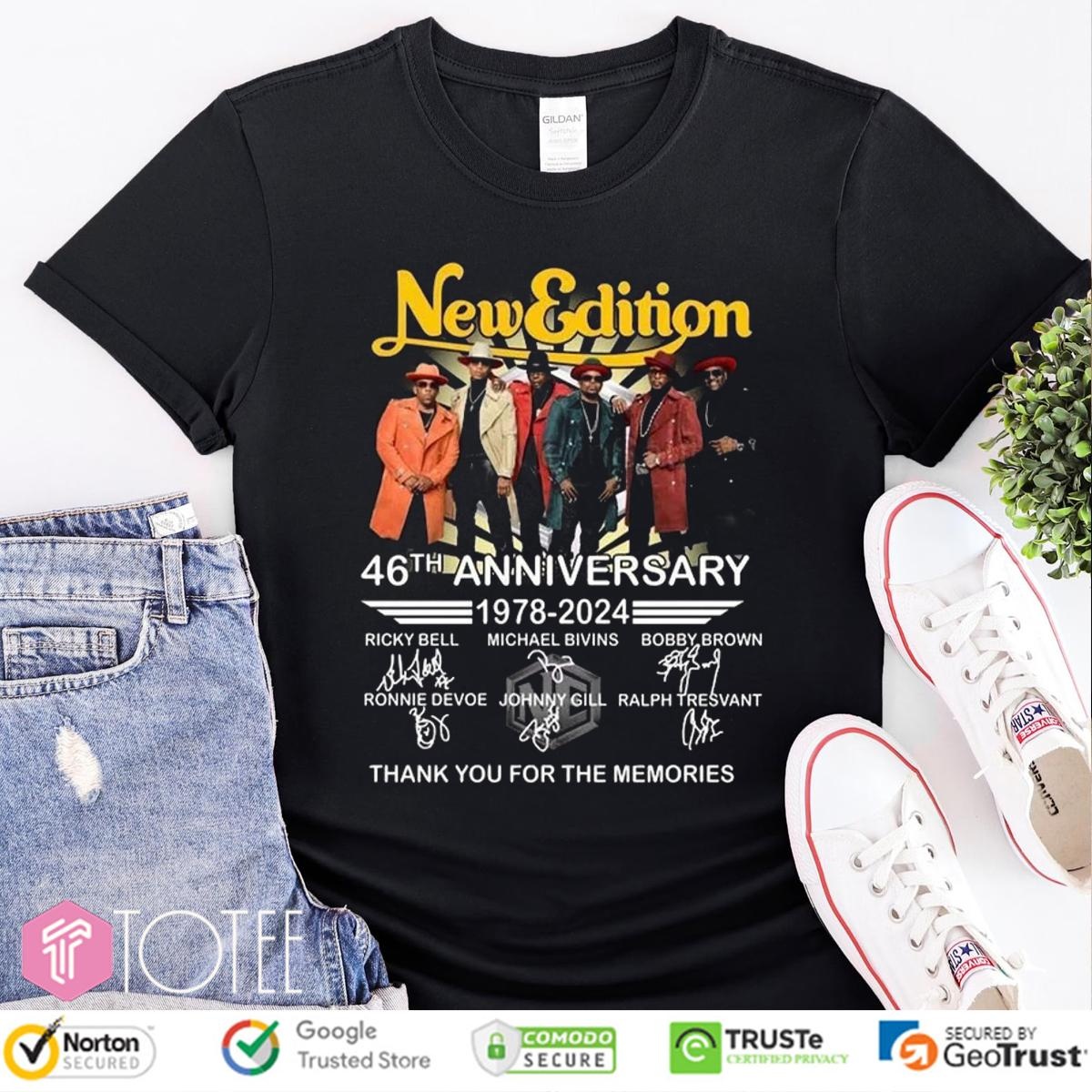 46Th Anniversary 1978-2024 New Edition Signatures T-shirt