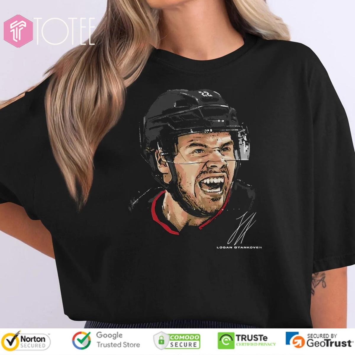 Logan Stankoven Carolina Hurricanes Hockey Signature T-shirt