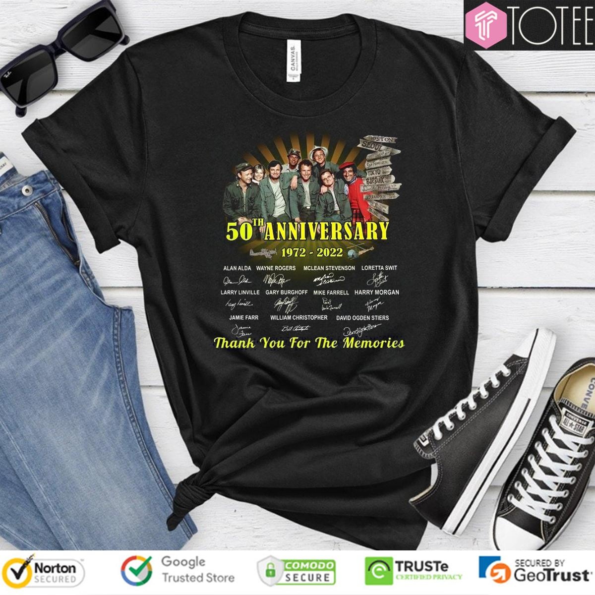 50Th Anniversary 1972–2022 Mash Signatures T-shirt