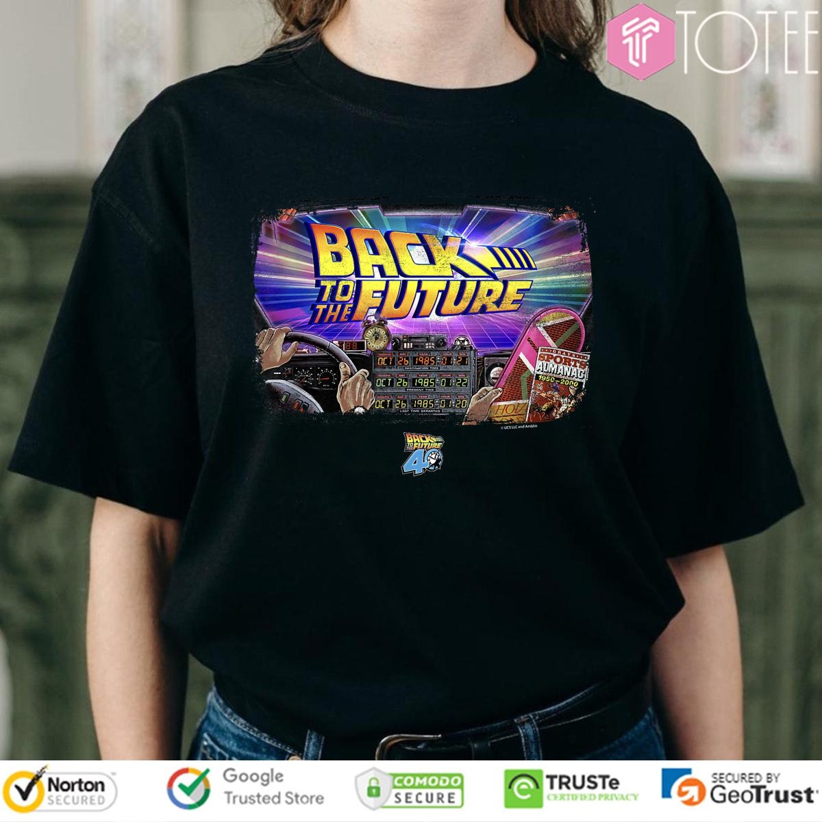 Back To The Future 40Th Anniversary Time Machine Pov T-shirt