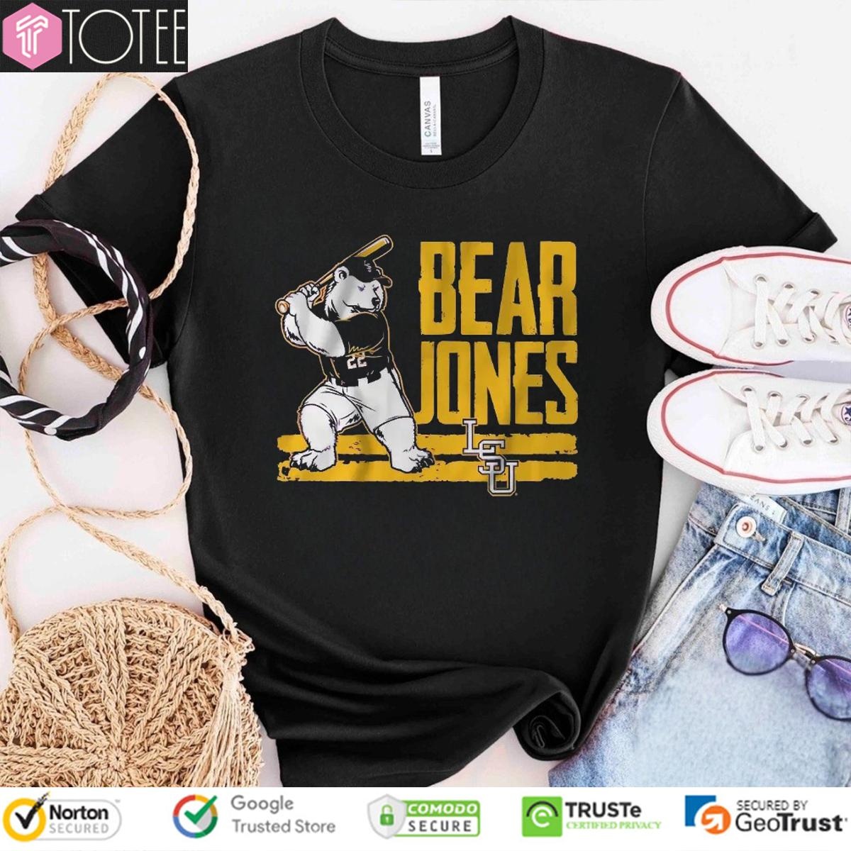 Bear Jones Ls Tigers Baseball Jared Jones T-shirt