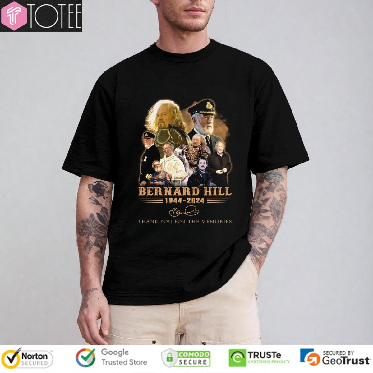 Bernard Hill 1944-2024 Signature T-shirt