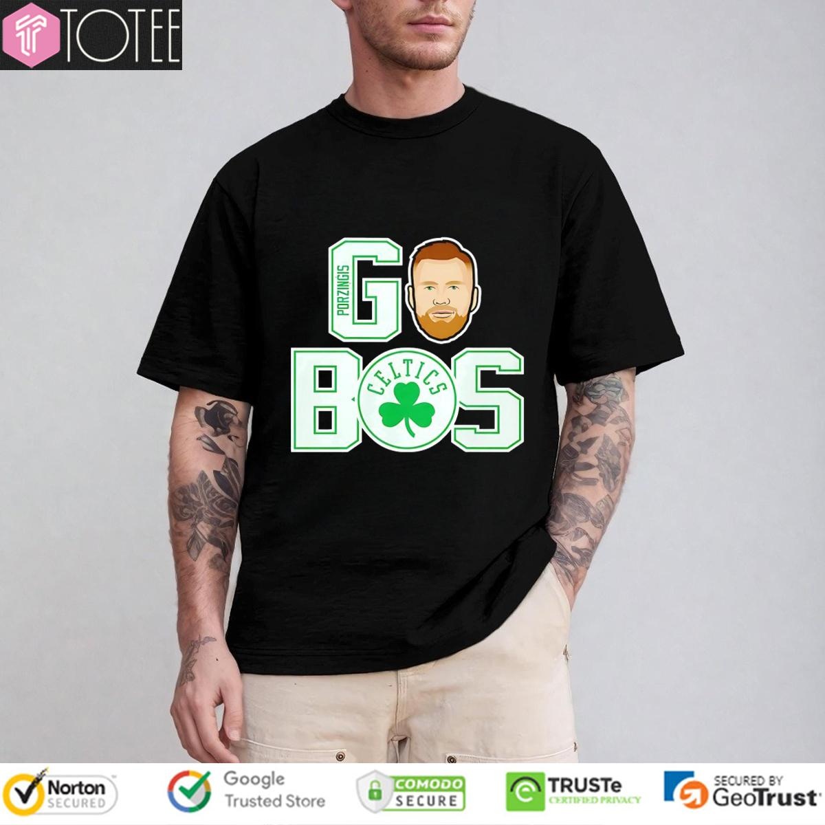 Kristaps Porzingis Go Bos Boston Celtics T-shirt