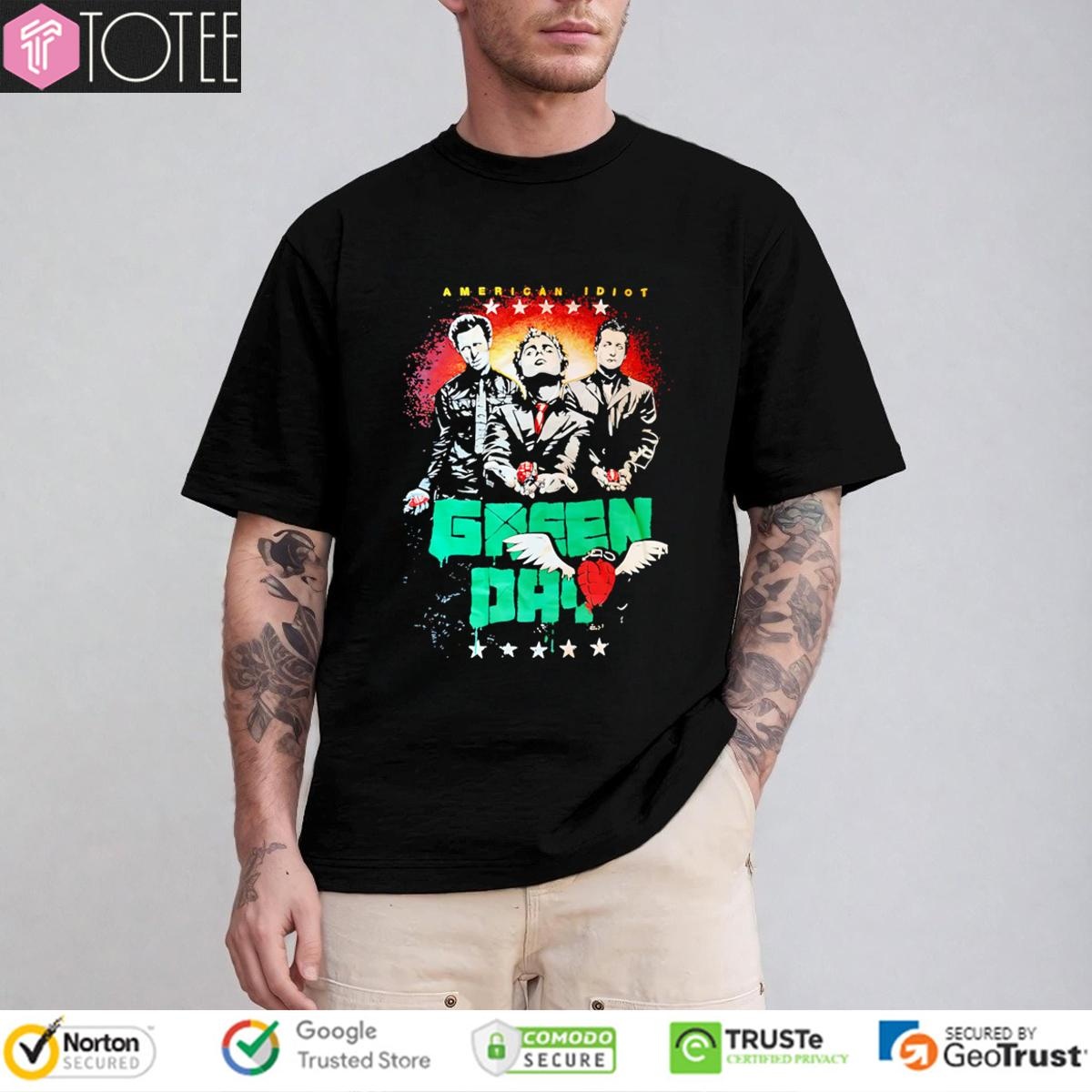 American Idiot Green Day Band Graphic T-shirt