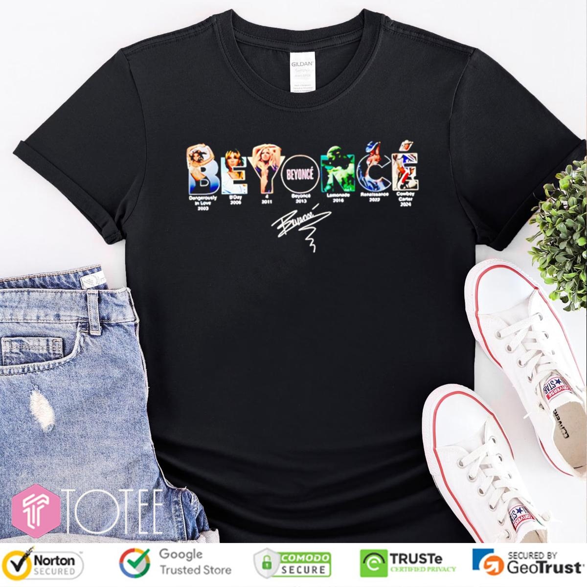 Beyonce Albums Signature T-shirt