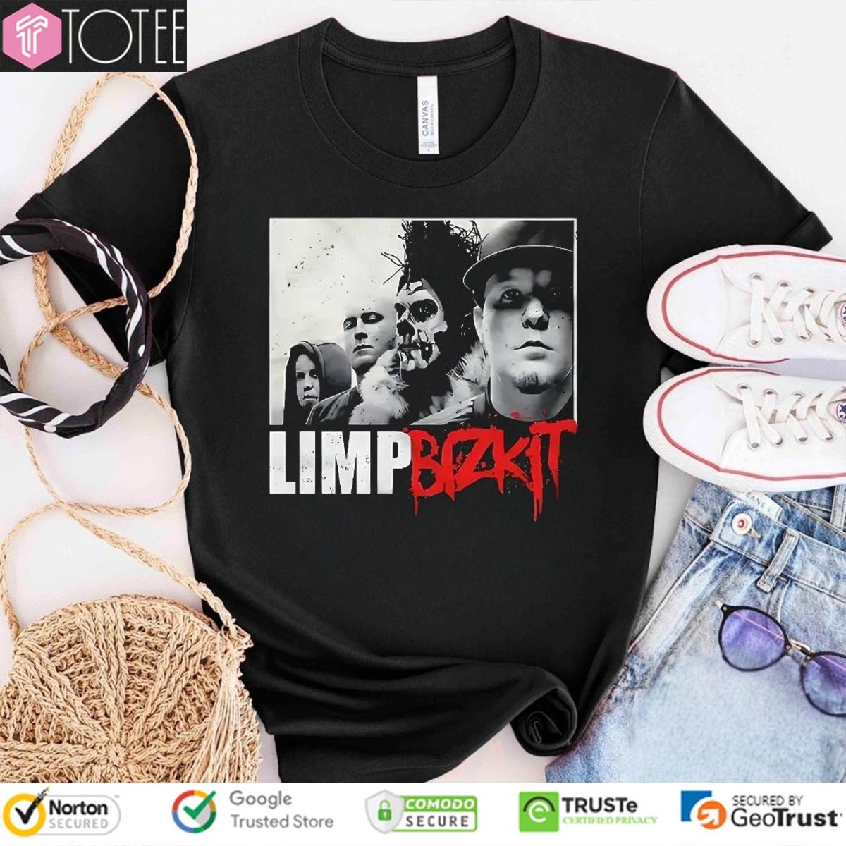 Limp Bizkit Grunge Portrait Band Members Metal T-shirt