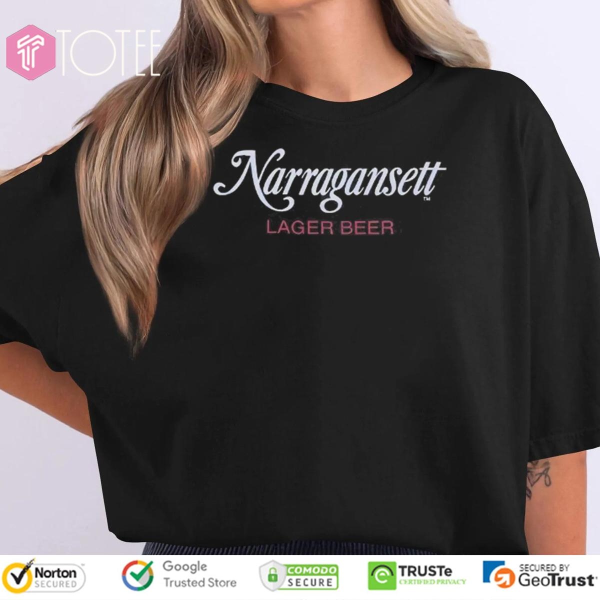 Narragansett Lager Beer Jaws T-shirt