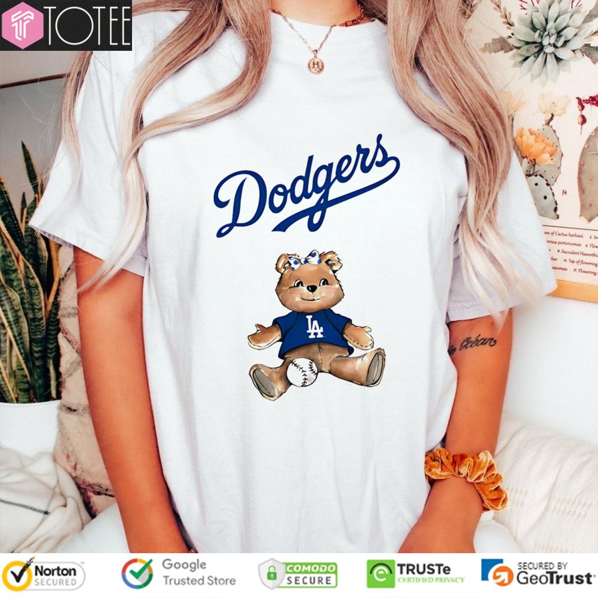 Los Angeles Dodgers X Tiny Turnip Teddy Bear T-shirt